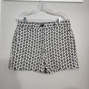 Loft Women's Shorts Black‎ And White Size 6 Summer Casual